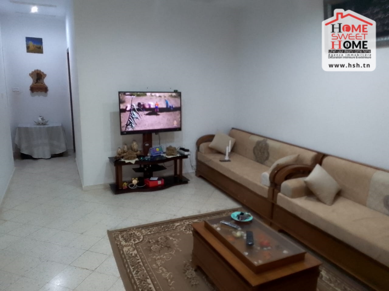 Hammam Chatt Borj Cedria Vente Appart. 3 pices Villa s2 nosy  hammem chatt