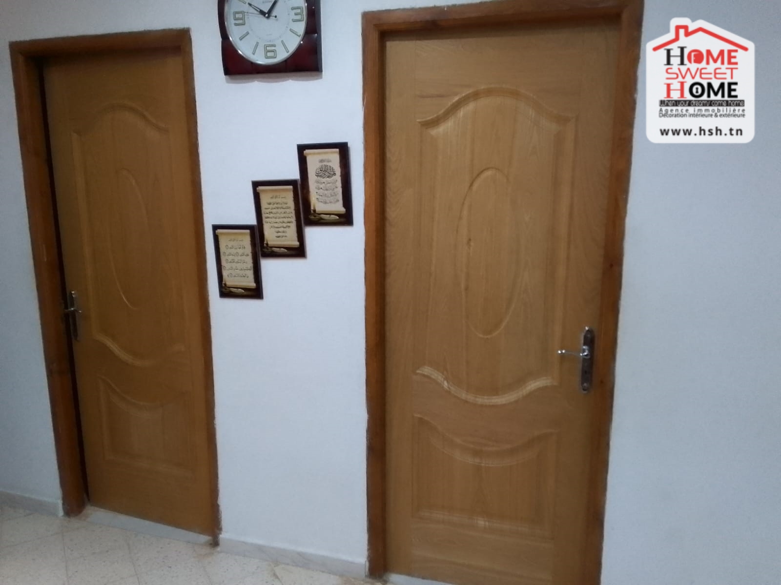 Hammam Chatt Borj Cedria Vente Appart. 3 pices Villa s2 nosy  hammem chatt