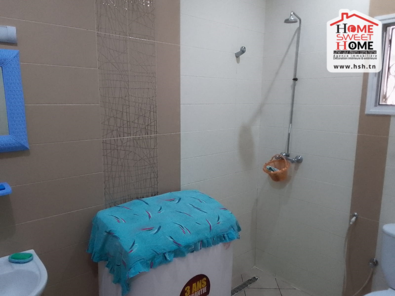 Hammam Chatt Borj Cedria Vente Appart. 3 pices Villa s2 nosy  hammem chatt