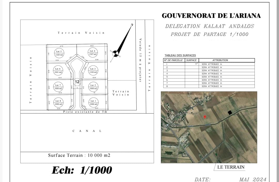 Vente Surfaces - Tunisie