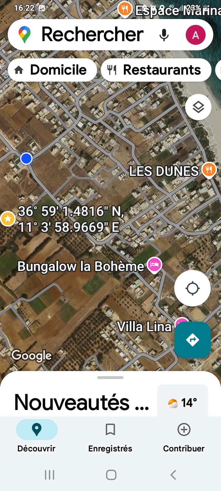 Kelibia&nbsp;Dar Allouche&nbsp;Vente&nbsp;Maisons&nbsp;Villa plage dar alouch