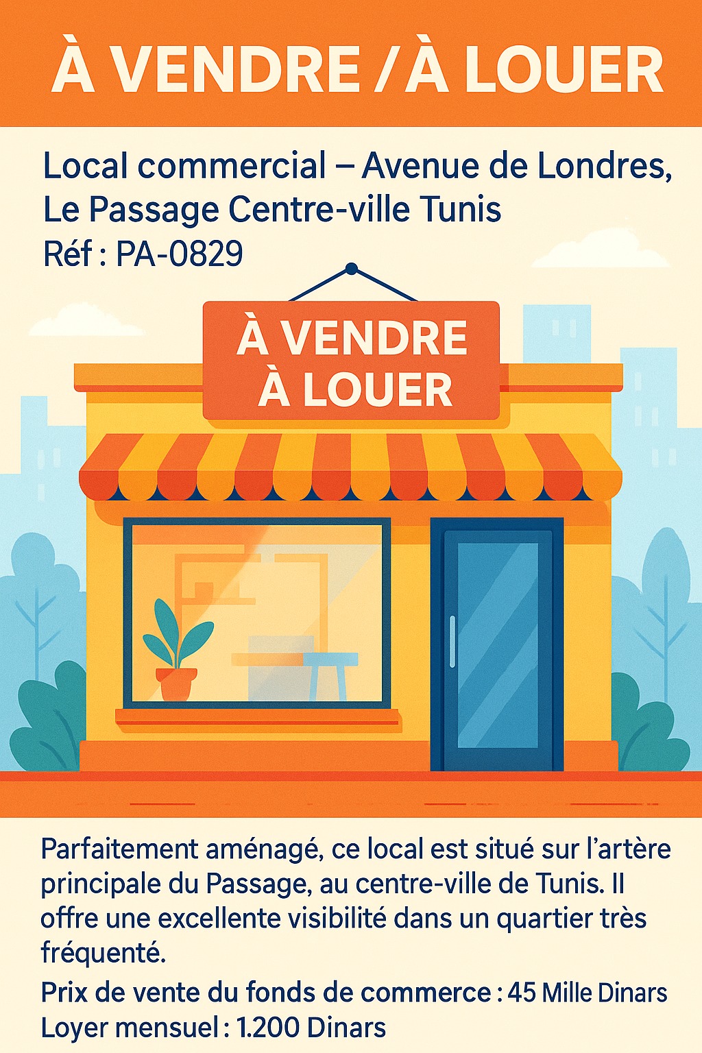 Vente Surfaces - Tunisie