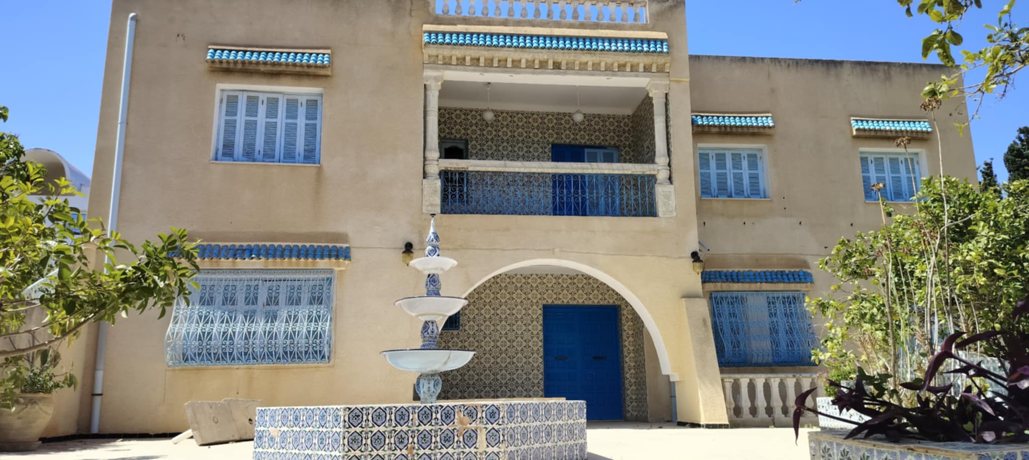 Hammamet Hammamet Vente Maisons Villa 1000m  plage mrezga