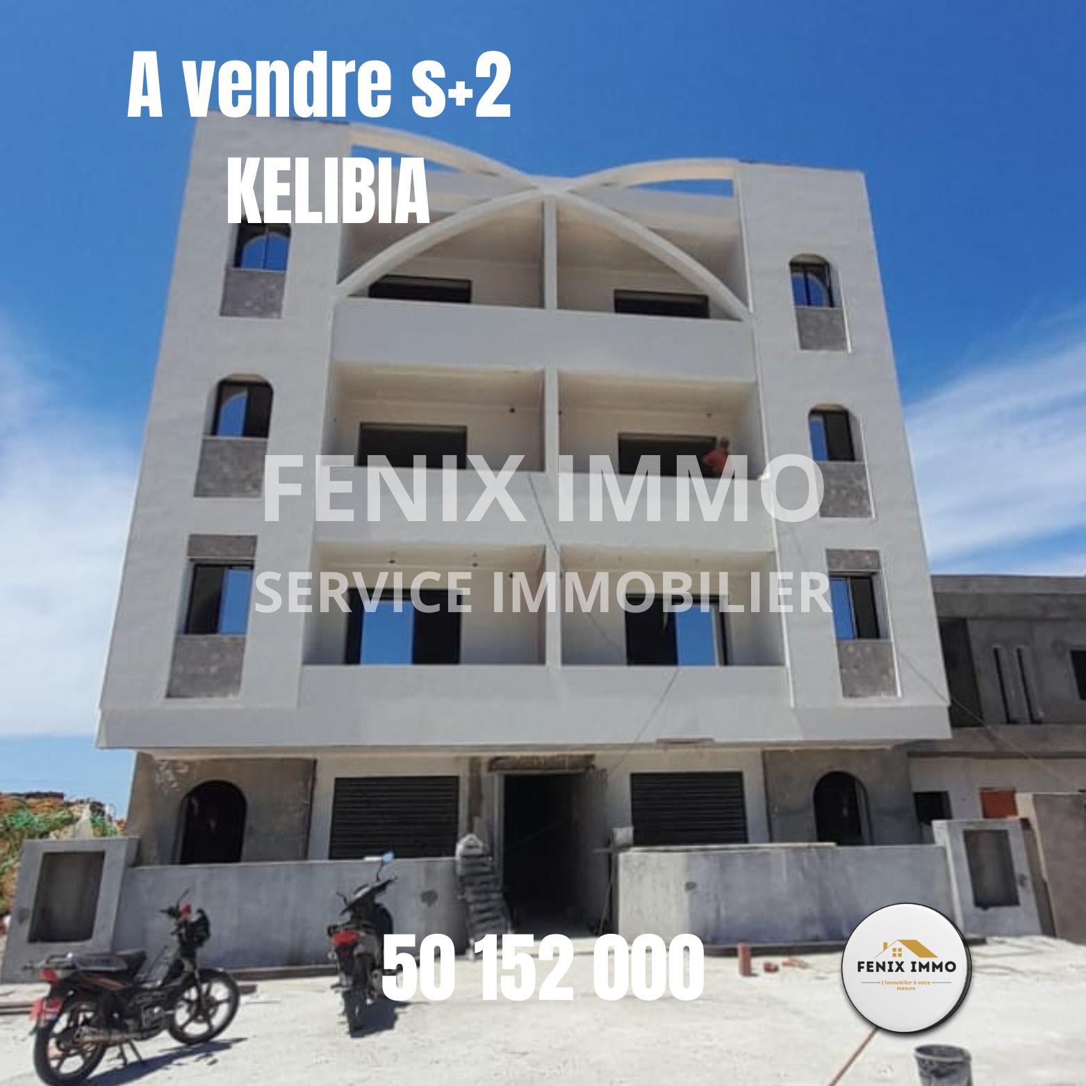 Kelibia Kelibia Vente Appart. 2 pices S2  300 m de la plage mansourah klibia