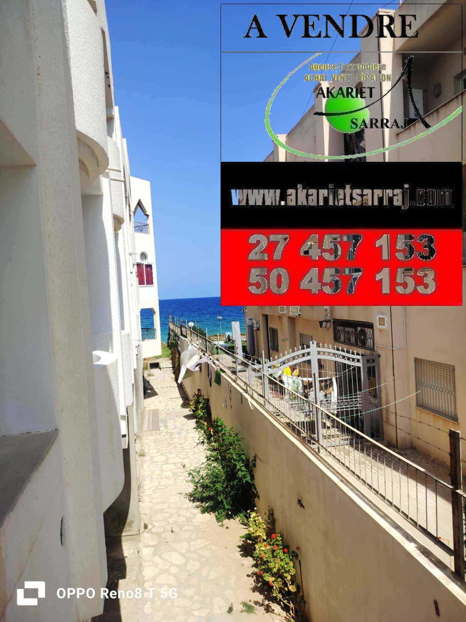 Akouda&nbsp;Chatt Meriem&nbsp;Vente&nbsp;Appart. 2 pi�ces&nbsp;Des studio s1 dans une immeuble pieds dans l'eau