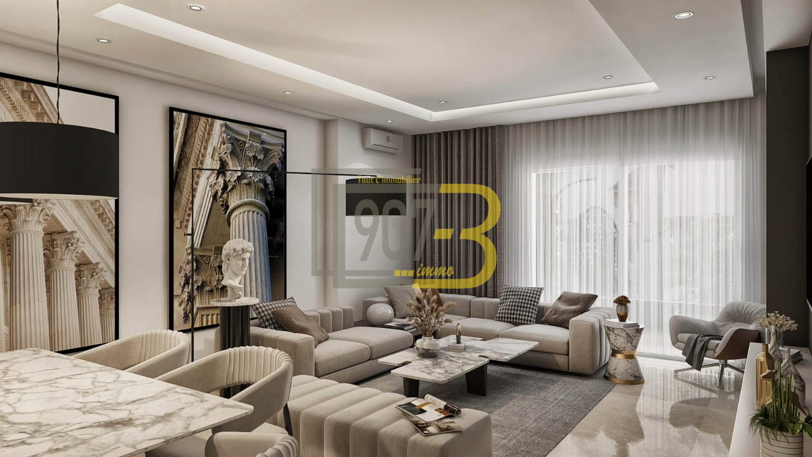 La Soukra La Soukra Vente Appart. 2 pices Un appartement s2 situ  nouvelle soukra