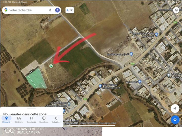 Kelibia Kelibia Vente Surfaces Super terrain  klbia