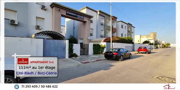 Soliman Soliman Vente Appart. 5 pices+ Appart h standing de 111 m2 au 1er t 260 md