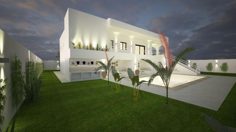 Hammamet&nbsp;Hammamet&nbsp;Vente&nbsp;Maisons&nbsp;V545 villa paradise sud elmonchar