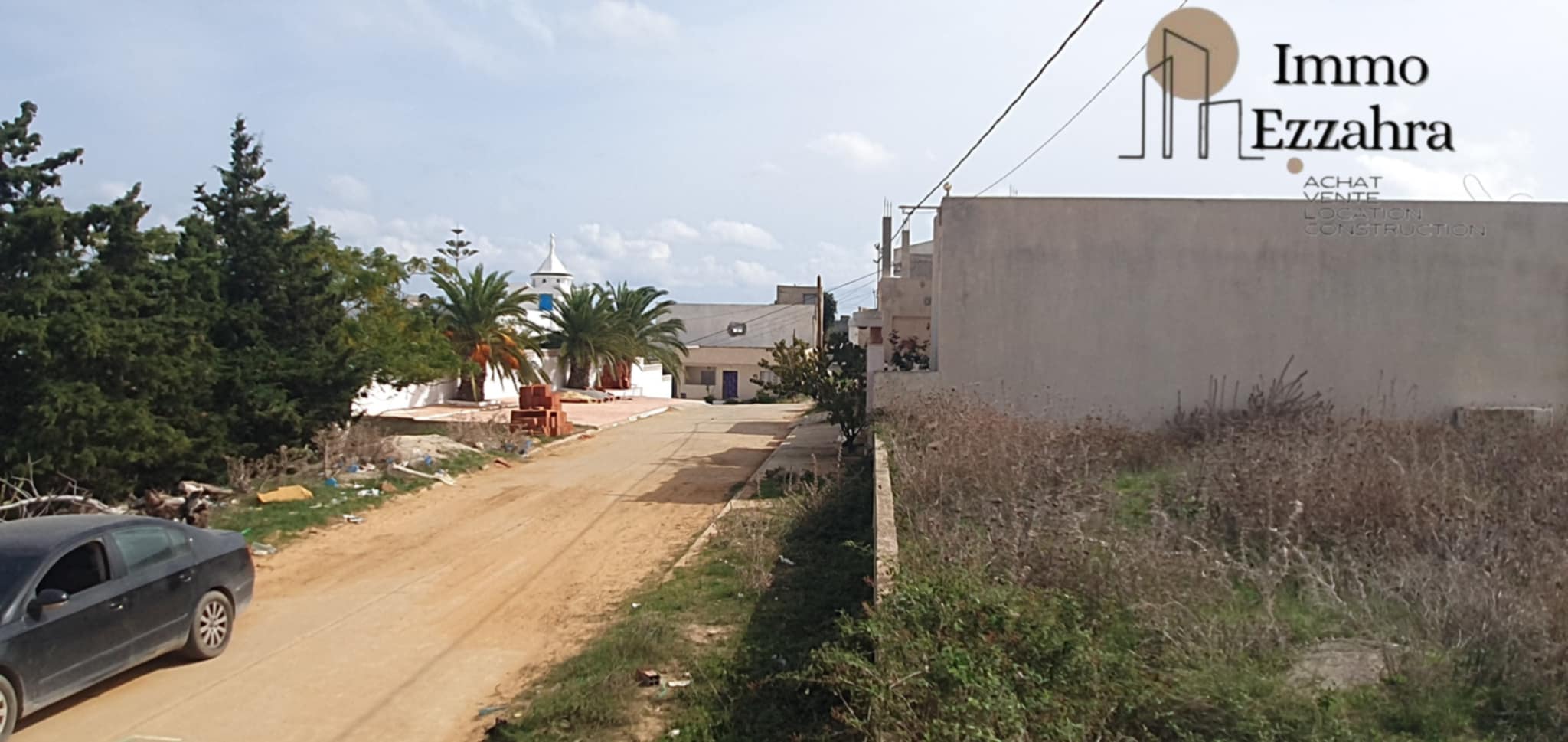 Hammam El Ghezaz&nbsp;Ezzahra&nbsp;Vente&nbsp;Surfaces&nbsp;Terrain  700m de la plage ezzahra k�libia