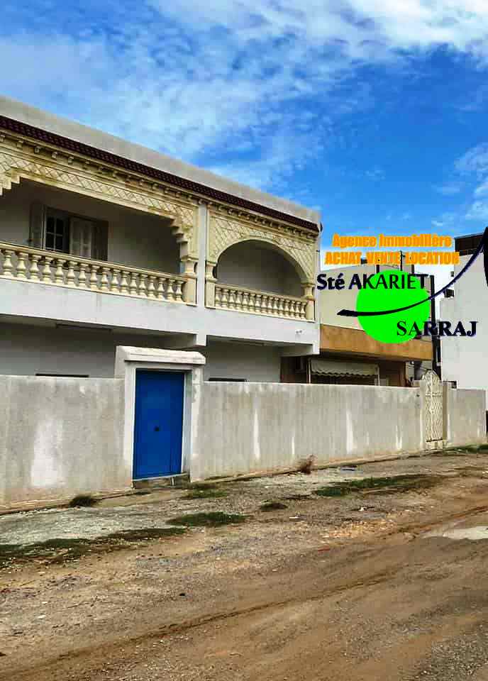 Akouda&nbsp;Chatt Meriem&nbsp;Vente&nbsp;Maisons&nbsp;Maison r1 � 400m de la plage tantana chatt mariem