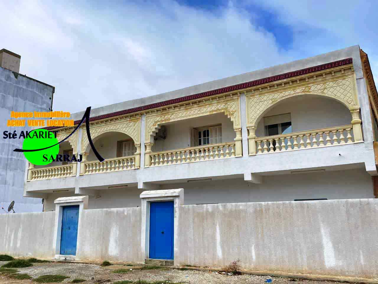 Akouda&nbsp;Chatt Meriem&nbsp;Vente&nbsp;Maisons&nbsp;Maison r1 � 400m de la plage tantana chatt mariem