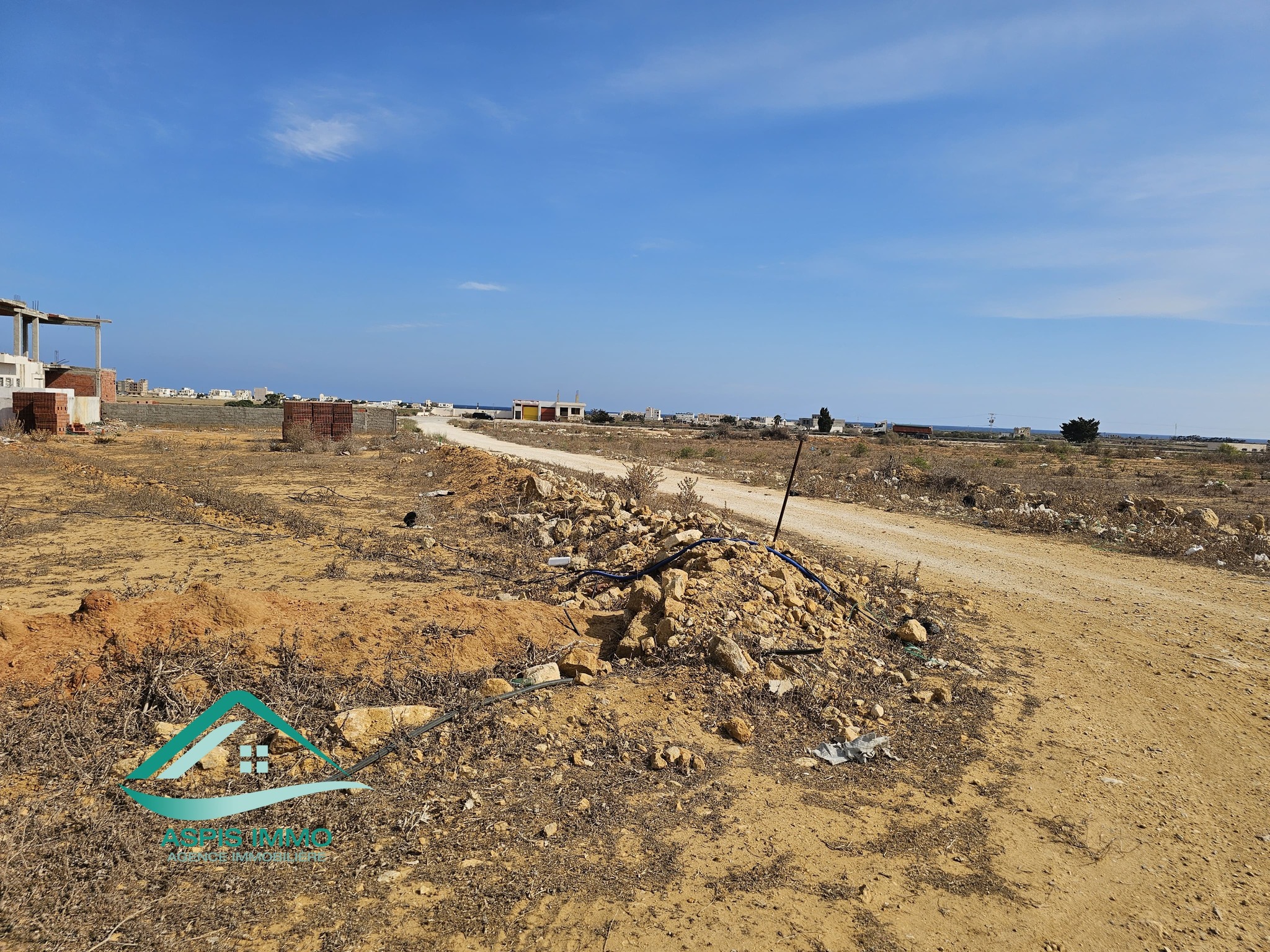 Kelibia&nbsp;Kelibia&nbsp;Vente&nbsp;Surfaces&nbsp;Vt708 terrain 269 m2 sur la route � kelibia