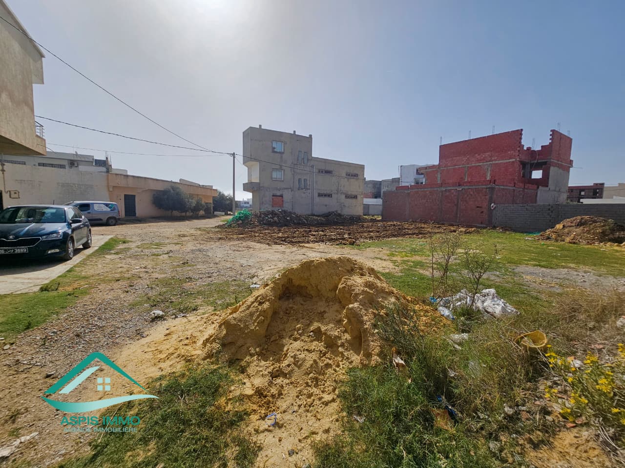 Kelibia&nbsp;Kelibia&nbsp;Vente&nbsp;Surfaces&nbsp;Vt1017 terrain � cit� merdes 2 kelibia