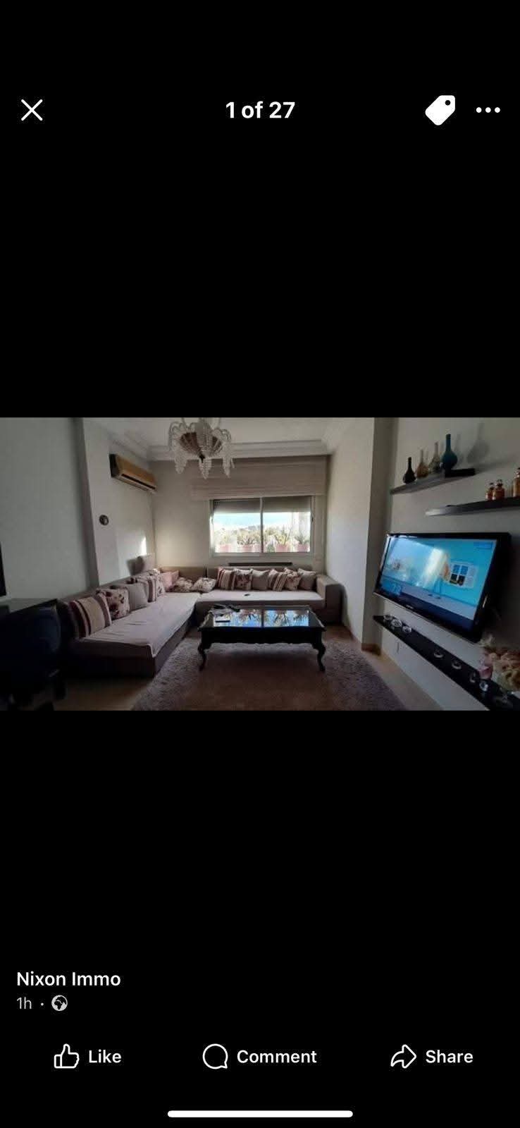 El Menzah El Manar 2 Vente Appart. 4 pices S4 manar2 ct colis soula