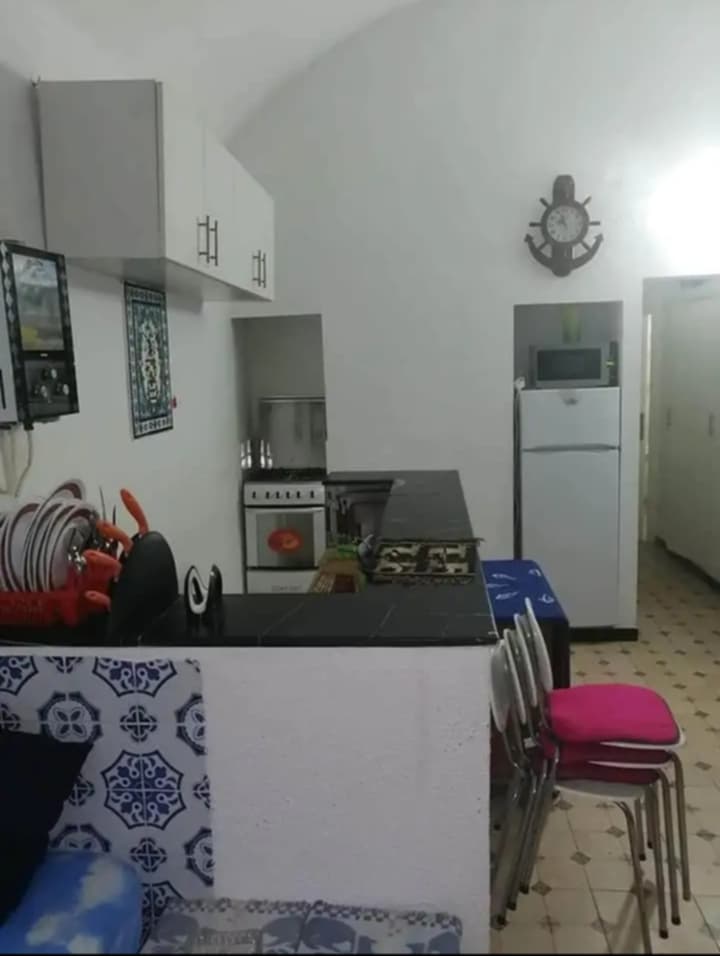 Beni Khiar El Maamoura Vente Appart. 2 pices Bungalow prs de la mer maamoura