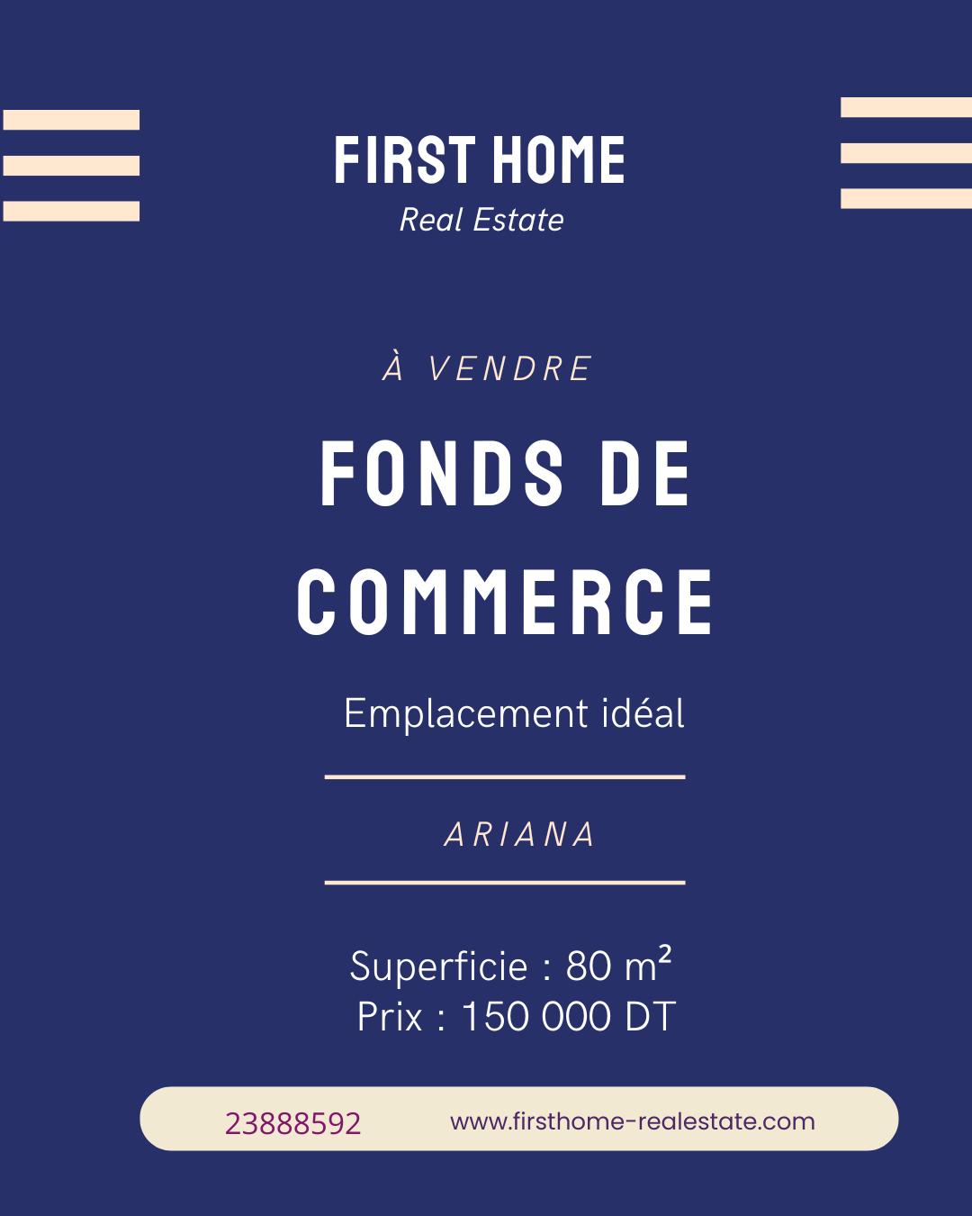 Vente Surfaces - Tunisie