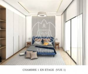 Hammamet&nbsp;Cite El Kharroub&nbsp;Vente&nbsp;Maisons&nbsp;Villa en duplex avec piscine   ref730a