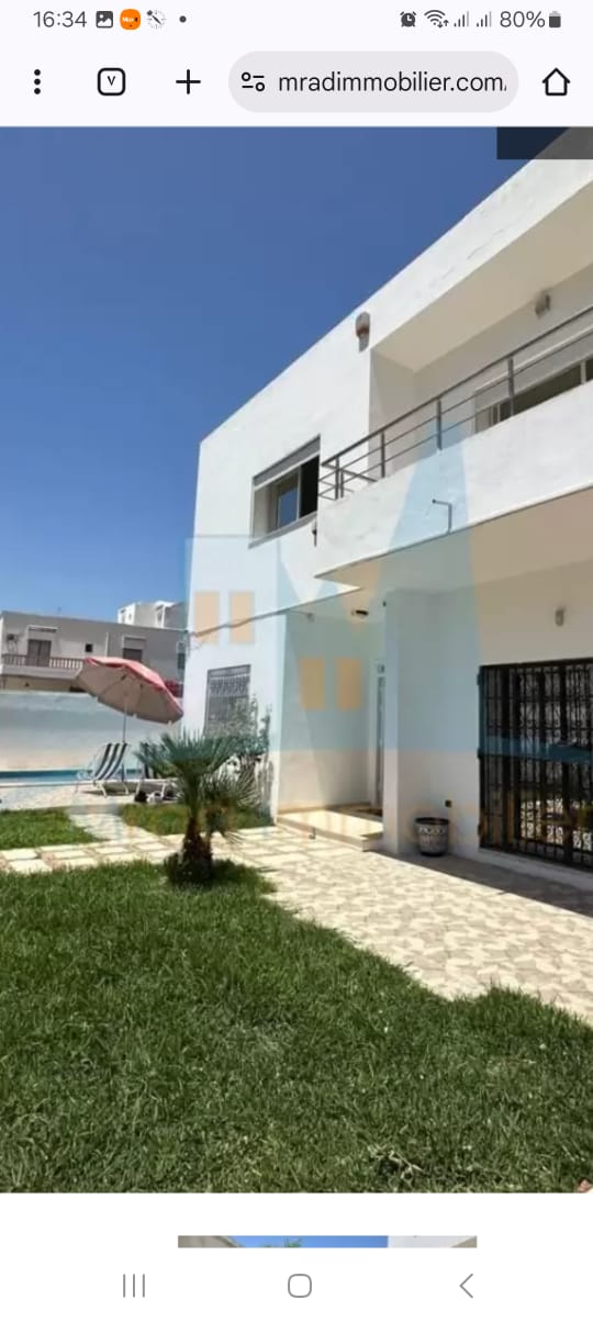 Hammamet Hammamet Vente Maisons Villa a hammamet s4 avec piscine