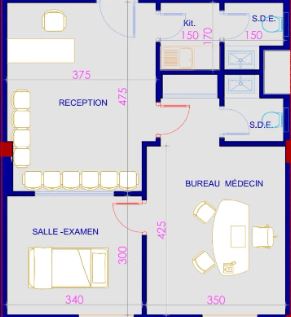 La Soukra&nbsp;La Soukra&nbsp;Vente&nbsp;Appart. 3 pi�ces&nbsp;Apprt s2 bureautique �  borj louzir
