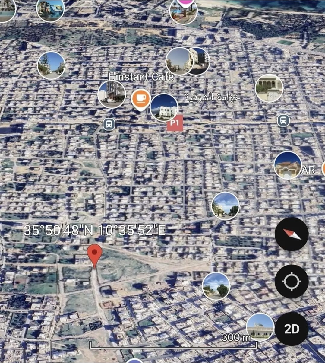 Sousse Jaouhara&nbsp;Khezama Ouest&nbsp;Vente&nbsp;Appart. 1 pi�ce&nbsp;Terrain a khzema ouest