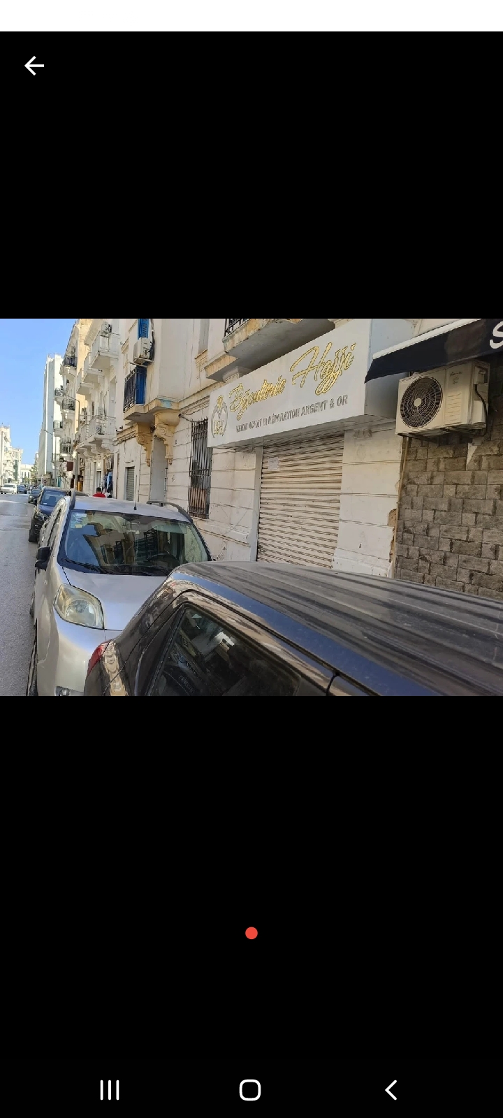 Bab Bhar&nbsp;Republique&nbsp;Vente&nbsp;Surfaces&nbsp;Local 15m2 fond et murs lafayet super emplacment