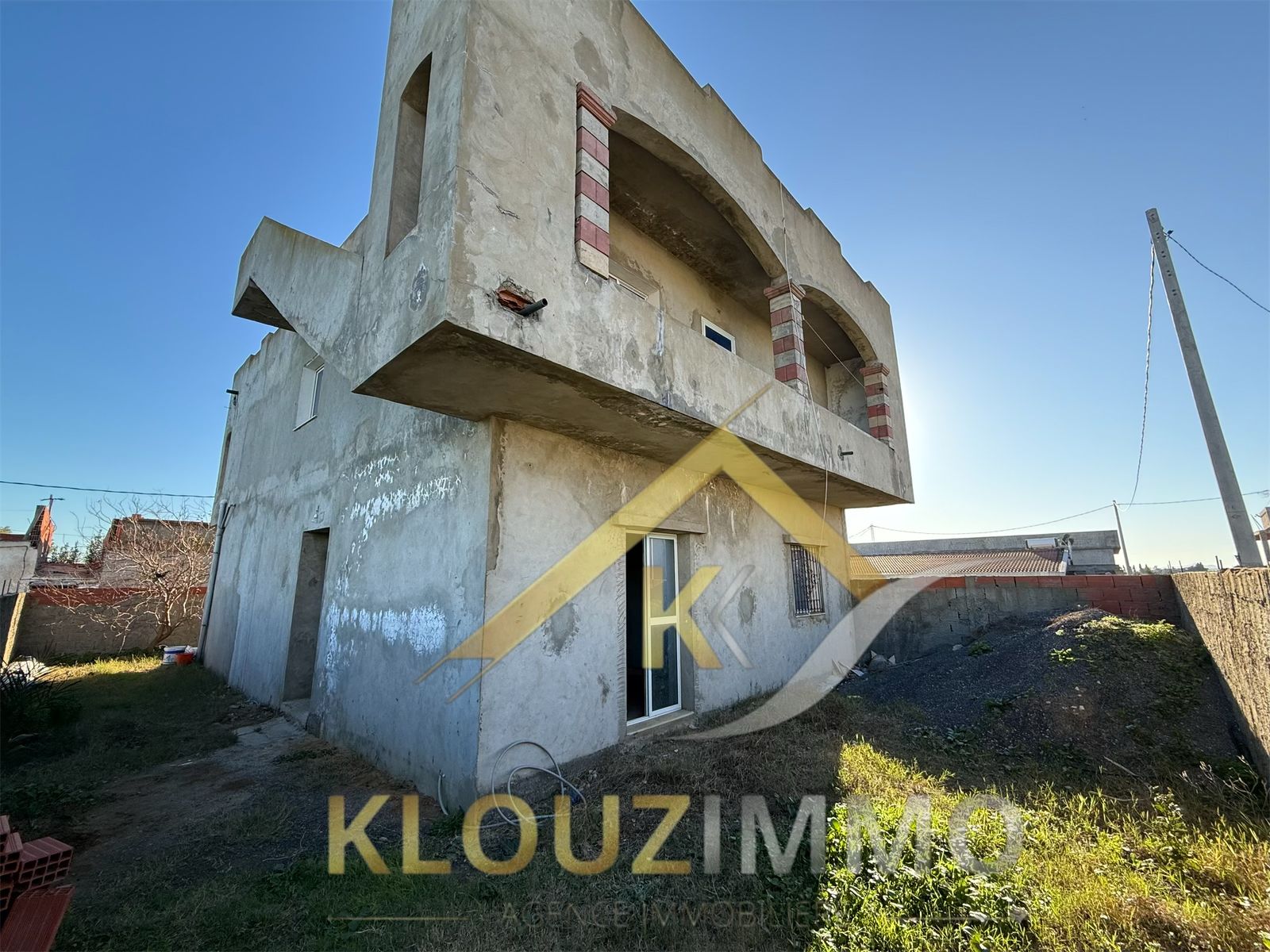 Bizerte Nord&nbsp;Bizerte&nbsp;Vente&nbsp;Surfaces&nbsp;Une villa en duplexe a sidi ahmed bizerte