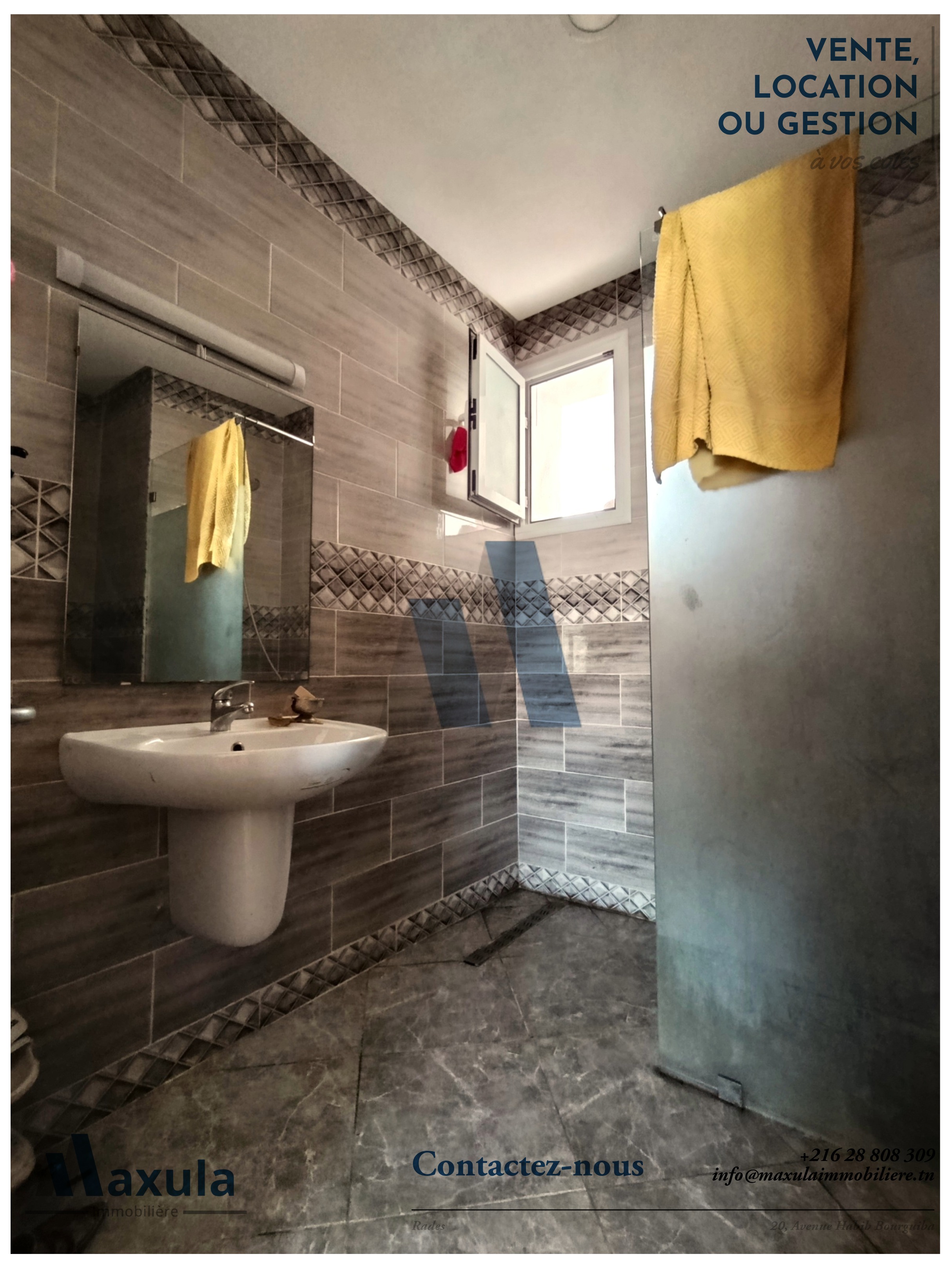 Rades&nbsp;Cite Sncft&nbsp;Vente&nbsp;Appart. 3 pi�ces&nbsp;Appartement s2 renove a rades snit