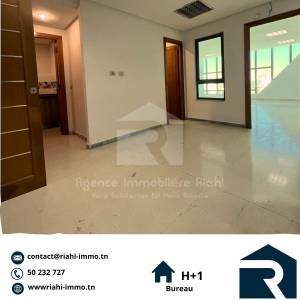 Sousse Jaouhara&nbsp;Sousse Khezama&nbsp;Location&nbsp;Appart. 1 pi�ce&nbsp;   bureau a1 situ  khzema est ref893a