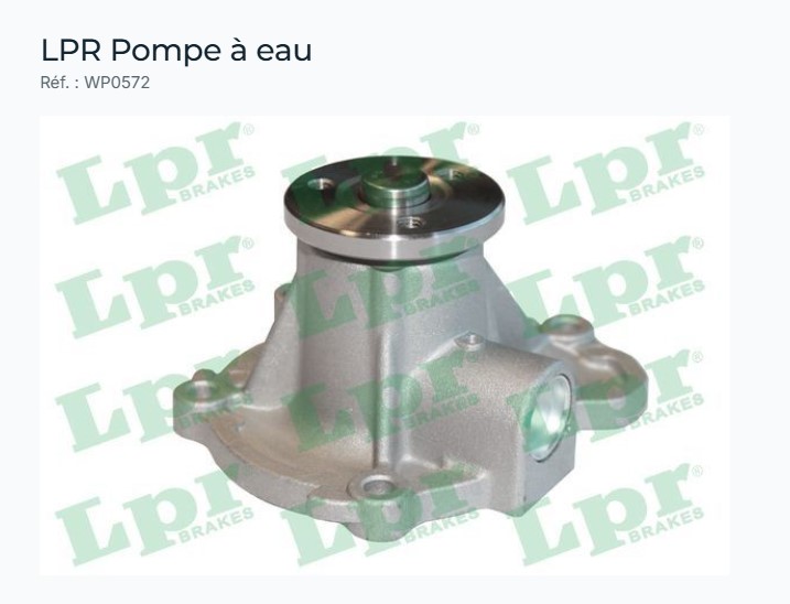La Marsa&nbsp;Berge Du Lac&nbsp;Pi�ces D�tach�es&nbsp;Refroidissement&nbsp;Lpr wp0572 pompe � eau volkswagen golf iv
