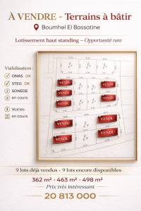 Vente&nbsp;Surfaces - Tunisie