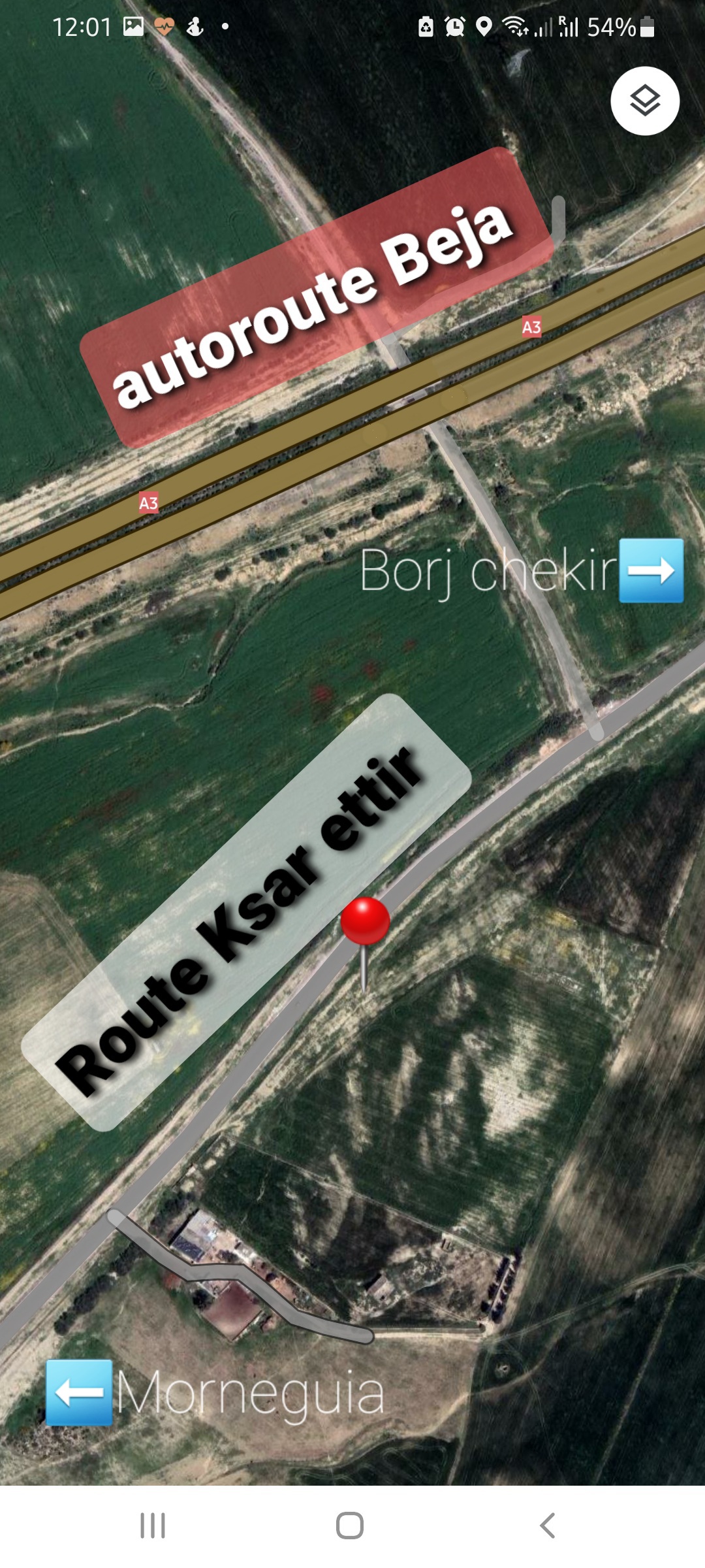 Sidi Hassine&nbsp;Borj Chakir&nbsp;Terrain&nbsp;Terrain nu&nbsp;Terrain sur axe autoroutier a3