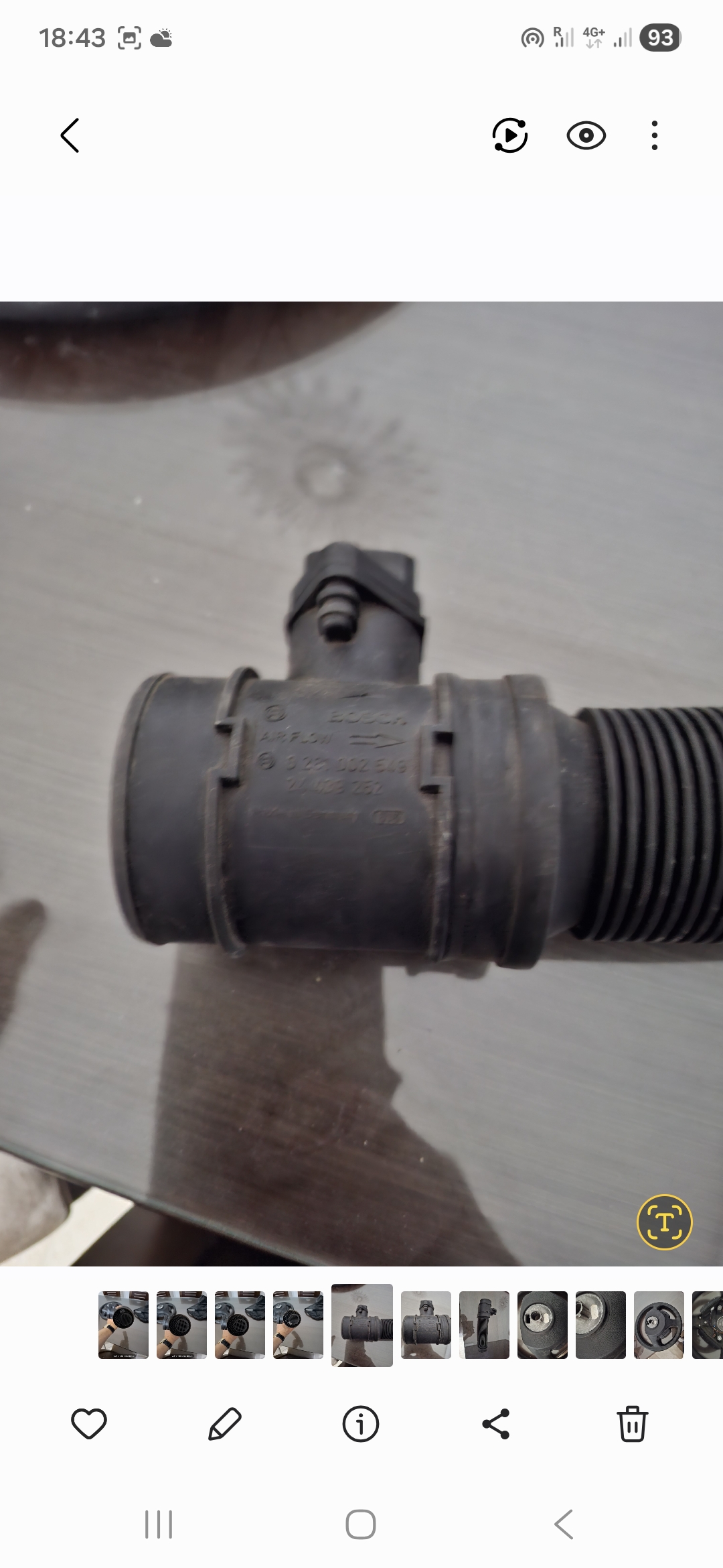 Mannouba&nbsp;La Mannouba&nbsp;Pi�ces D�tach�es&nbsp;Moteur, Bo�te de Vitesse&nbsp;Debimetre  opel astra g essence