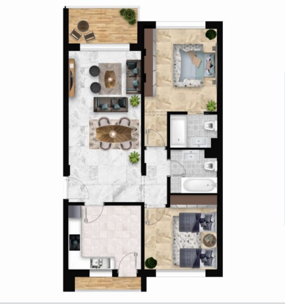 Vente&nbsp;Appart. 3 pi�ces - Tunisie