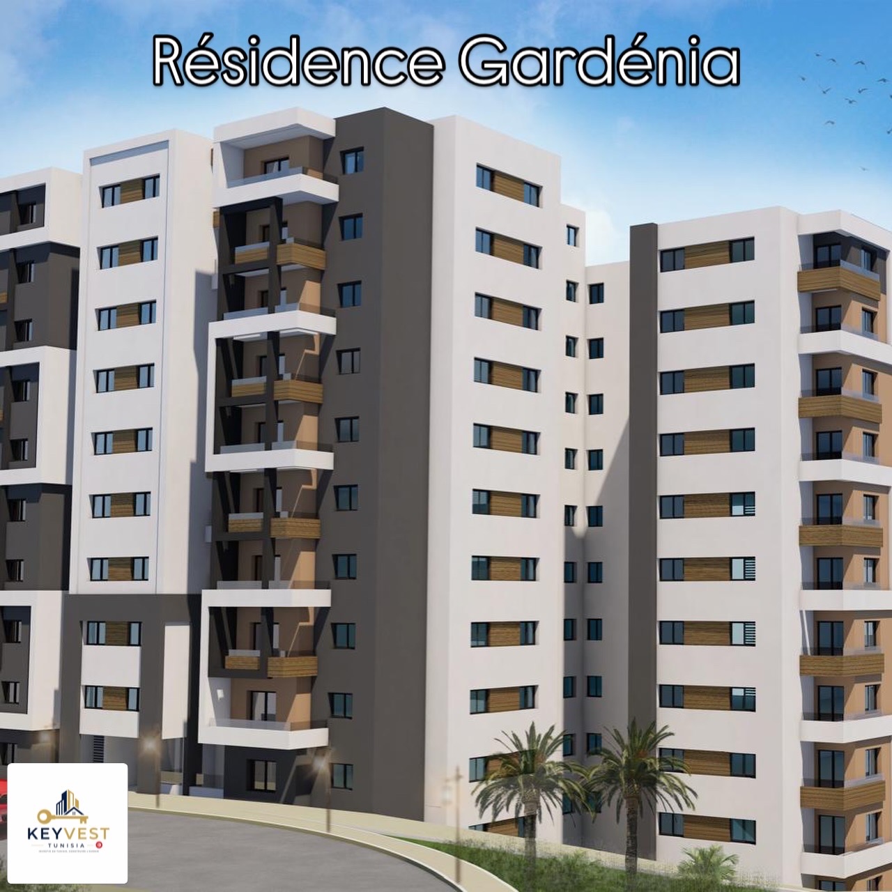 El Menzah&nbsp;El Manar 1&nbsp;Vente&nbsp;Appart. 1 pi�ce&nbsp;R�sidence gard�nia 2027