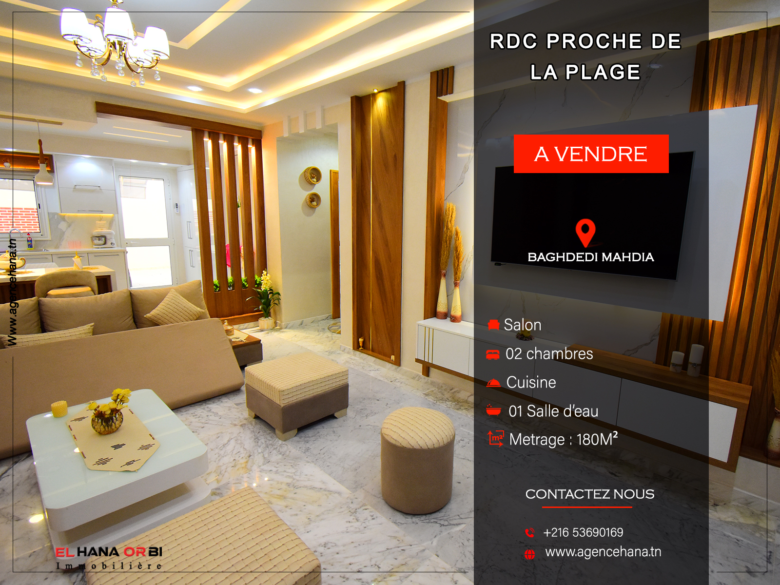 Mahdia&nbsp;Mahdia&nbsp;Vente&nbsp;Maisons&nbsp;Un rdc proche de la plage baghdedi mahdia