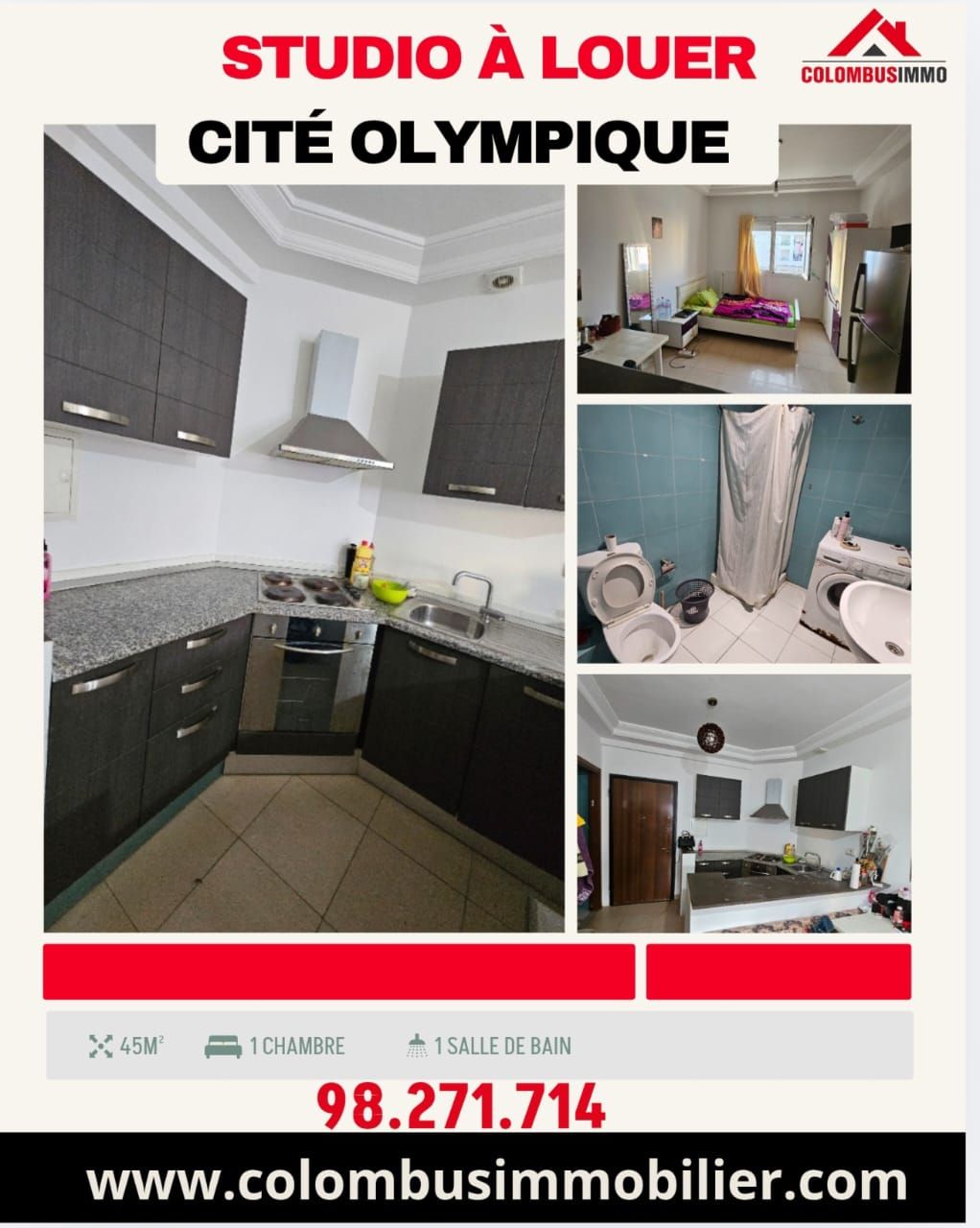 Vente&nbsp;Appart. 1 pi�ce - Tunisie