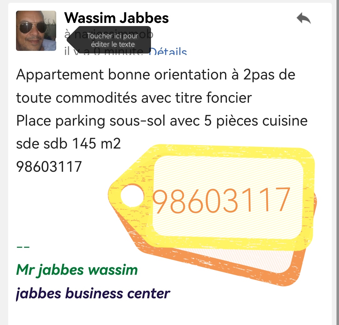 Vente&nbsp;Appart. 5 pi�ces+ - Tunisie