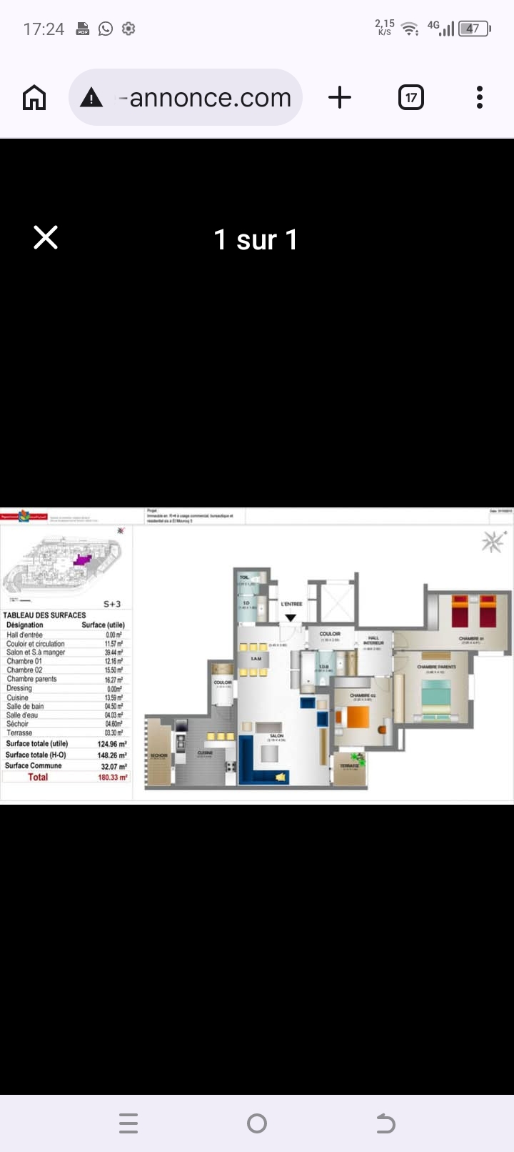 El Mourouj&nbsp;El Mourouj&nbsp;Vente&nbsp;Appart. 4 pi�ces&nbsp;App haut standing centre el mourouj 6