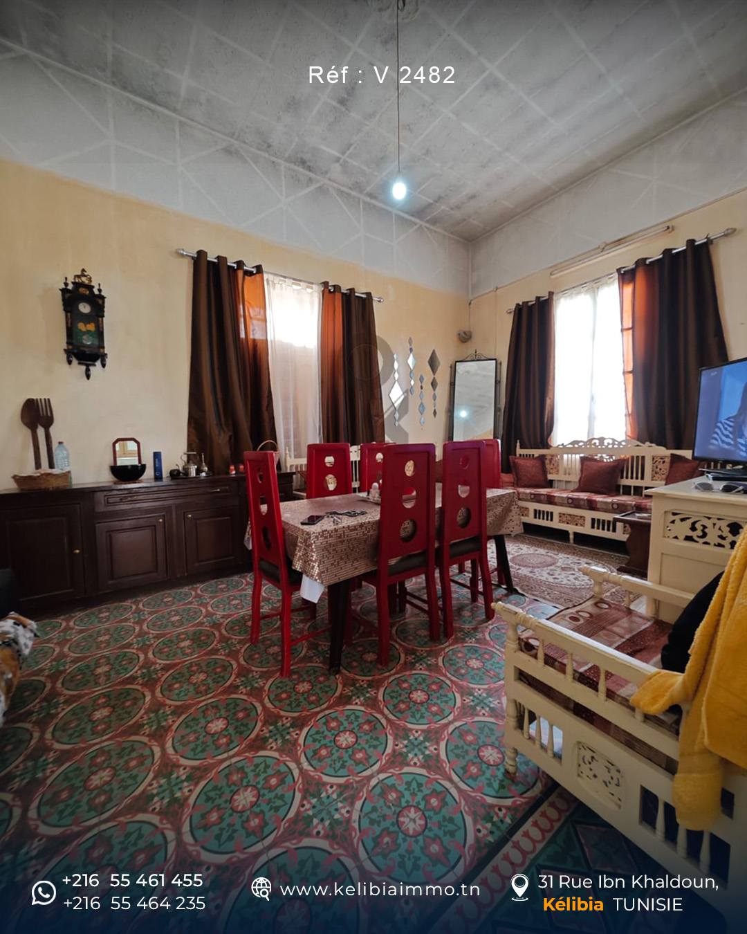 Kelibia&nbsp;Kelibia&nbsp;Vente&nbsp;Maisons&nbsp;Une maison arabe traditionnelle a k�libia