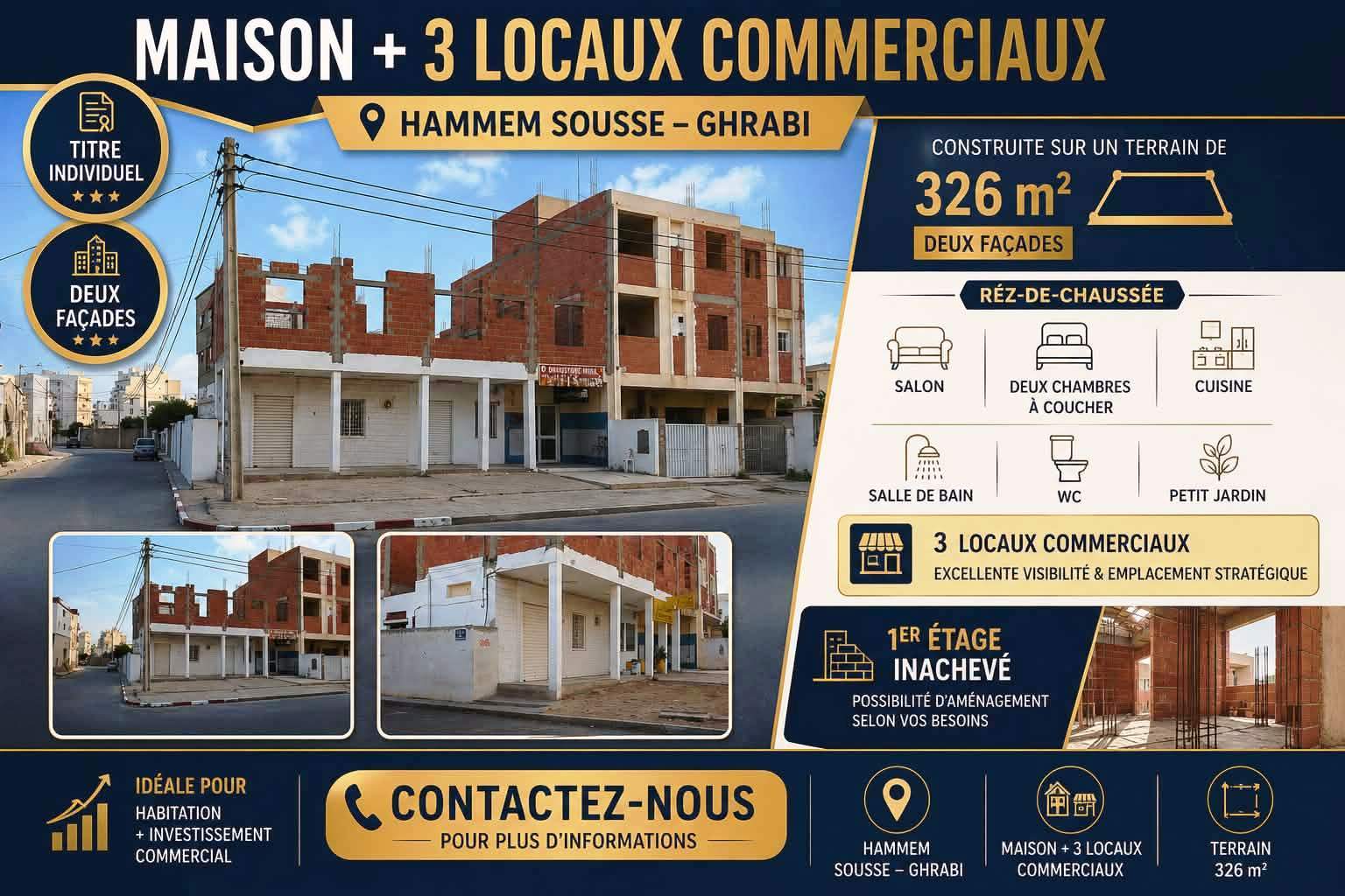 Vente&nbsp;Maisons - Tunisie