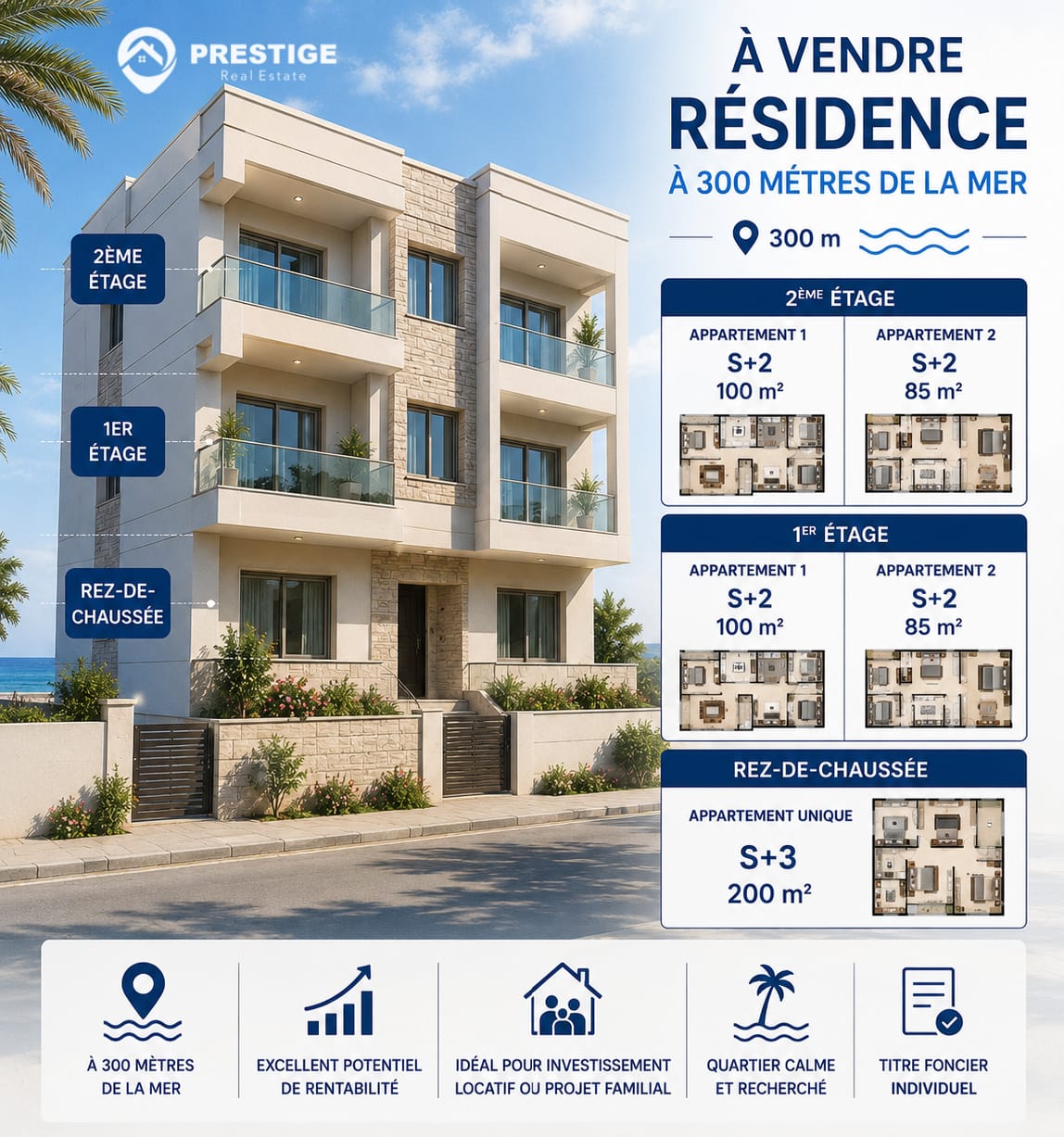 Vente&nbsp;Appart. 3 pi�ces - Tunisie
