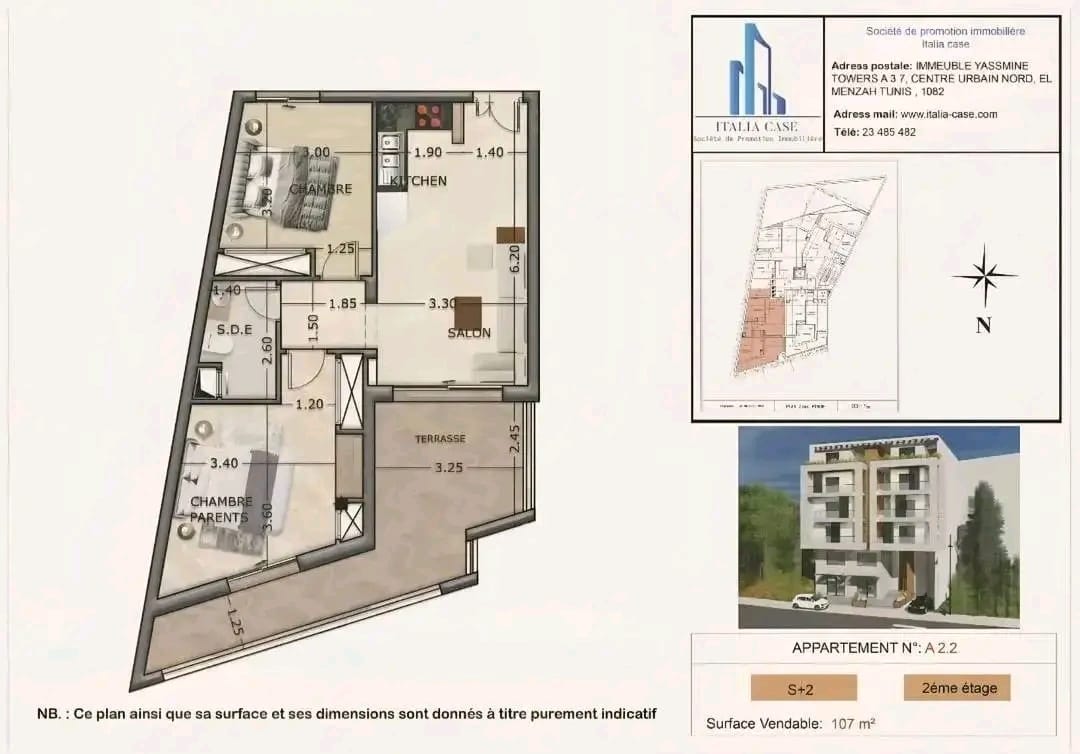 Mahdia&nbsp;Mahdia&nbsp;Vente&nbsp;Appart. 2 pi�ces&nbsp;Des appartements hauts standings vue de mer
