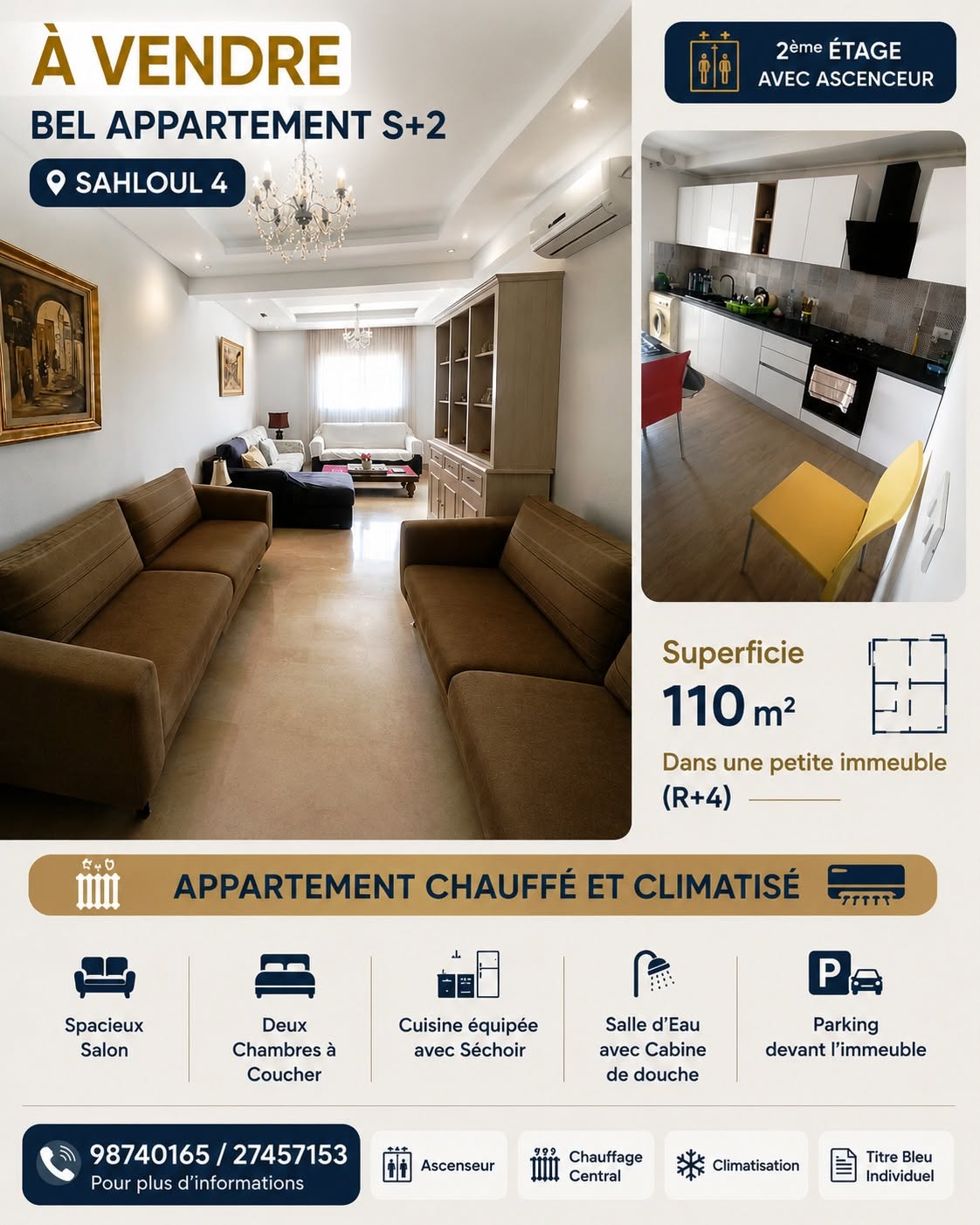 Vente&nbsp;Appart. 3 pi�ces - Tunisie