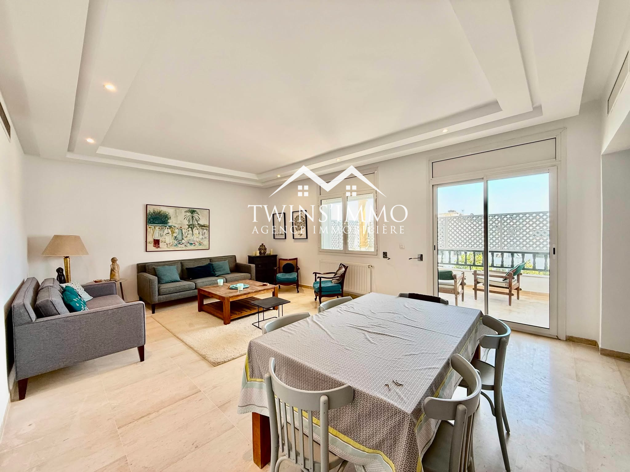 La Marsa&nbsp;Marsa Safsaf&nbsp;Location&nbsp;Maisons&nbsp;Appartement s4 meubl� � la marsa plage