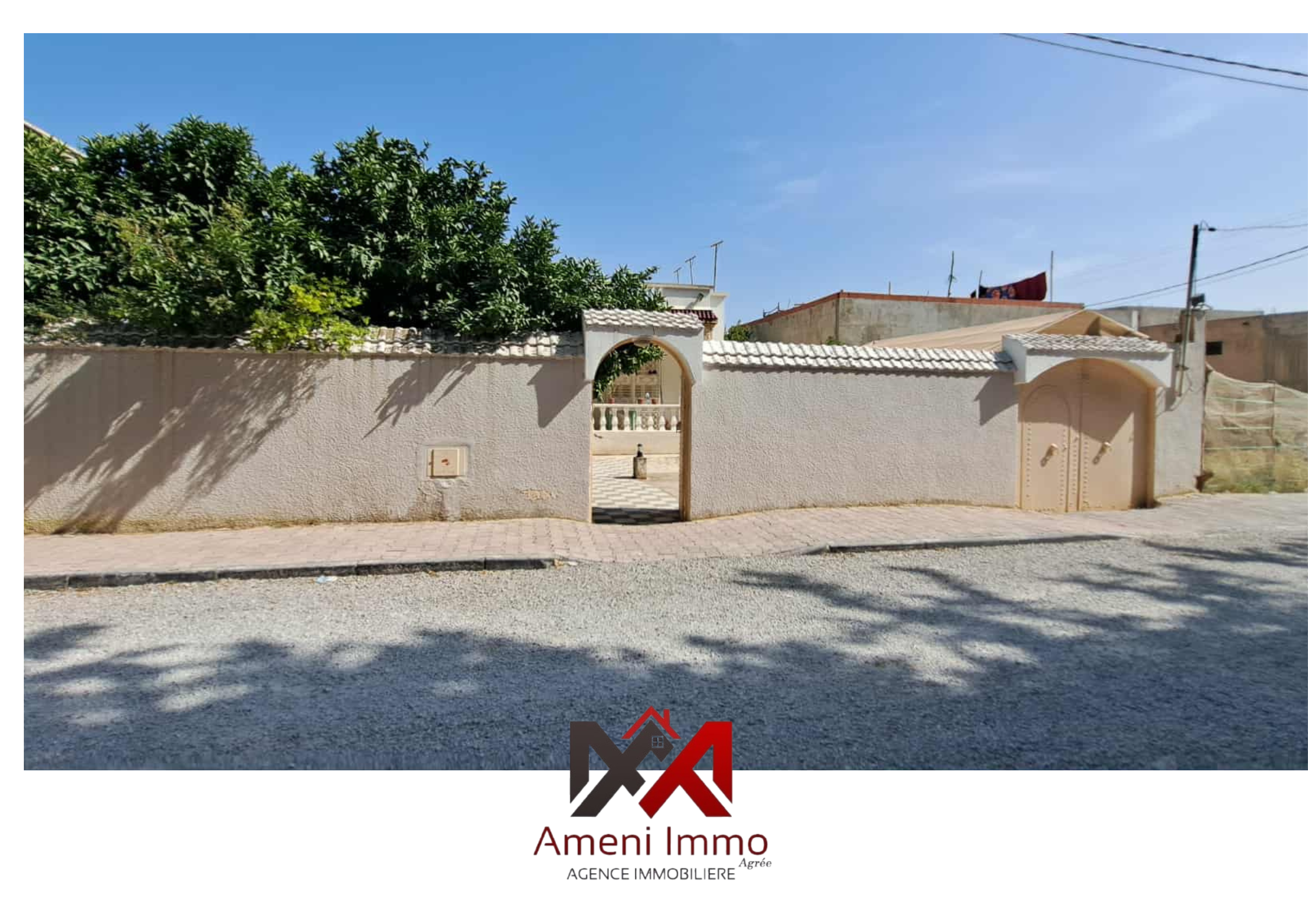 Mornag&nbsp;Mornag&nbsp;Vente&nbsp;Maisons&nbsp;Villa s3 avec jardin autour � mornag
