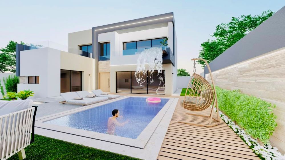 Hammamet&nbsp;Hammamet&nbsp;Vente&nbsp;Maisons&nbsp;V658 villa reflet 2 gt