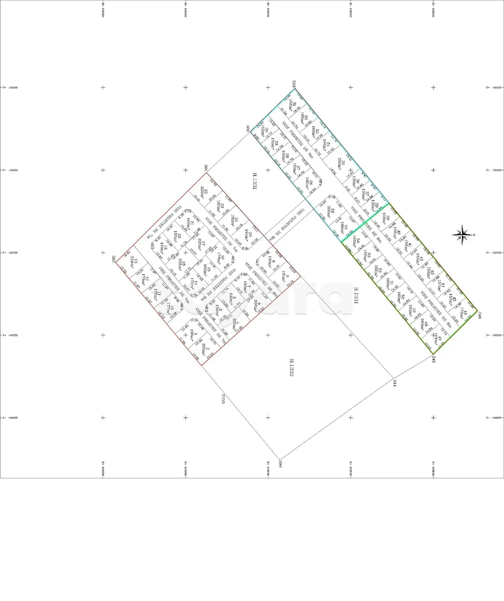 Raoued&nbsp;El Brarja&nbsp;Terrain&nbsp;Terrain nu&nbsp;Petits lots residentiels