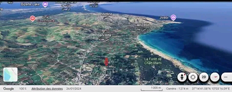 Ras Jebel&nbsp;Ras Jebel&nbsp;Vente&nbsp;Maisons&nbsp;Maison s 2  terrain 310 m 2 route plage